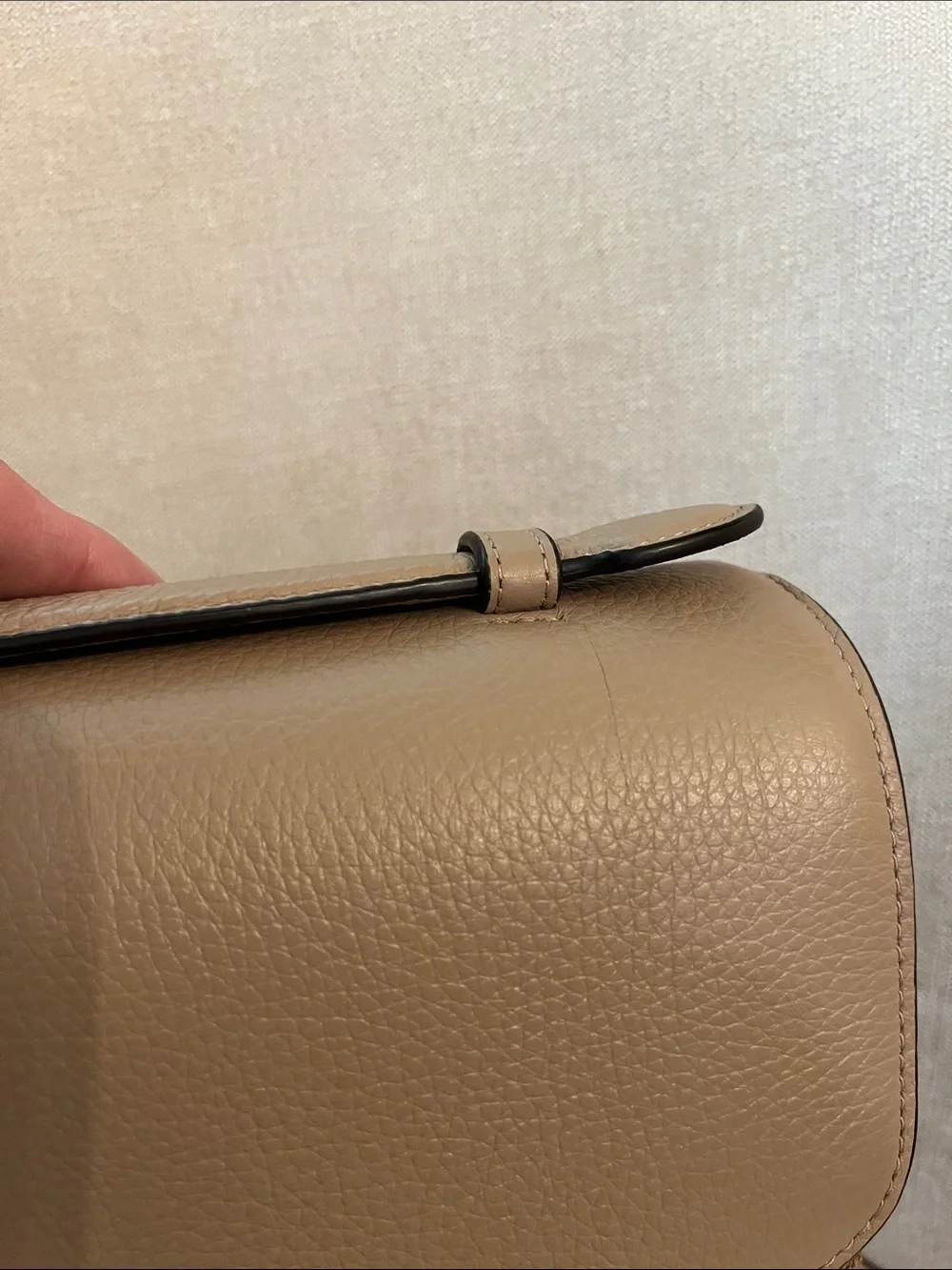 Coach Taupe Signature Canvas Satchel with Leather Flap